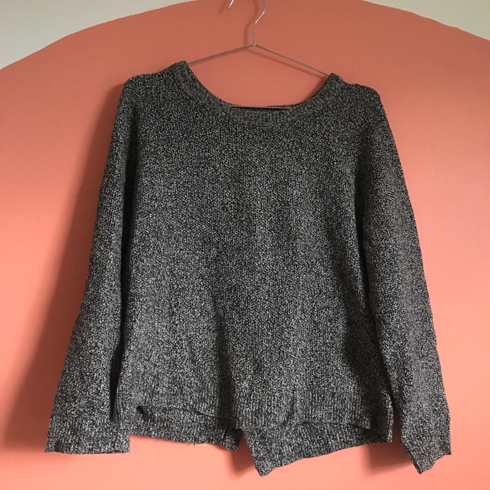 Madewell Heathered Cross-back Sweater